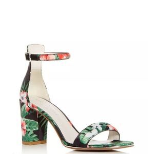 Kenneth Cole Reaction Lolita Floral Block Heel Sandals Size 8